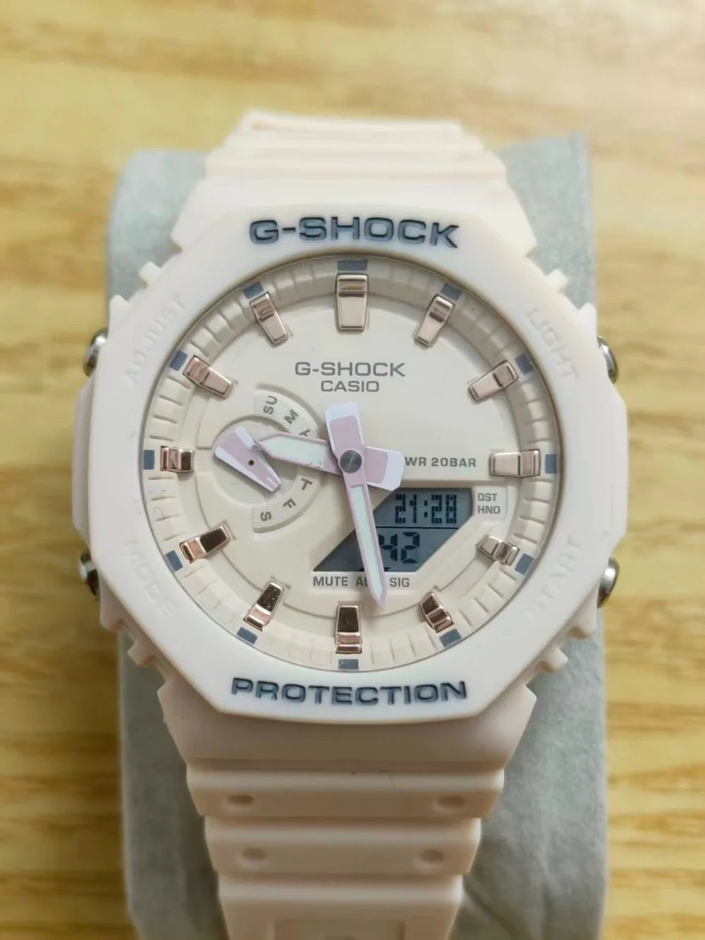 Pink Resin Sport Watch